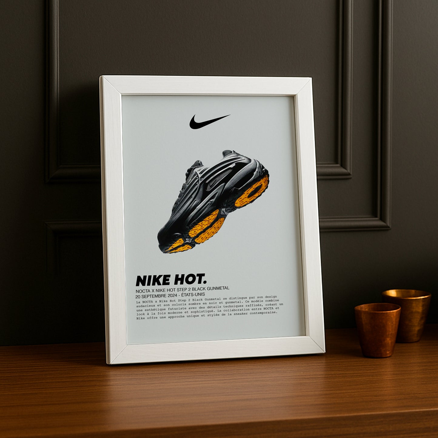 Cadre photo Nocta x Nike Hot Step 2 Black Gunmetal