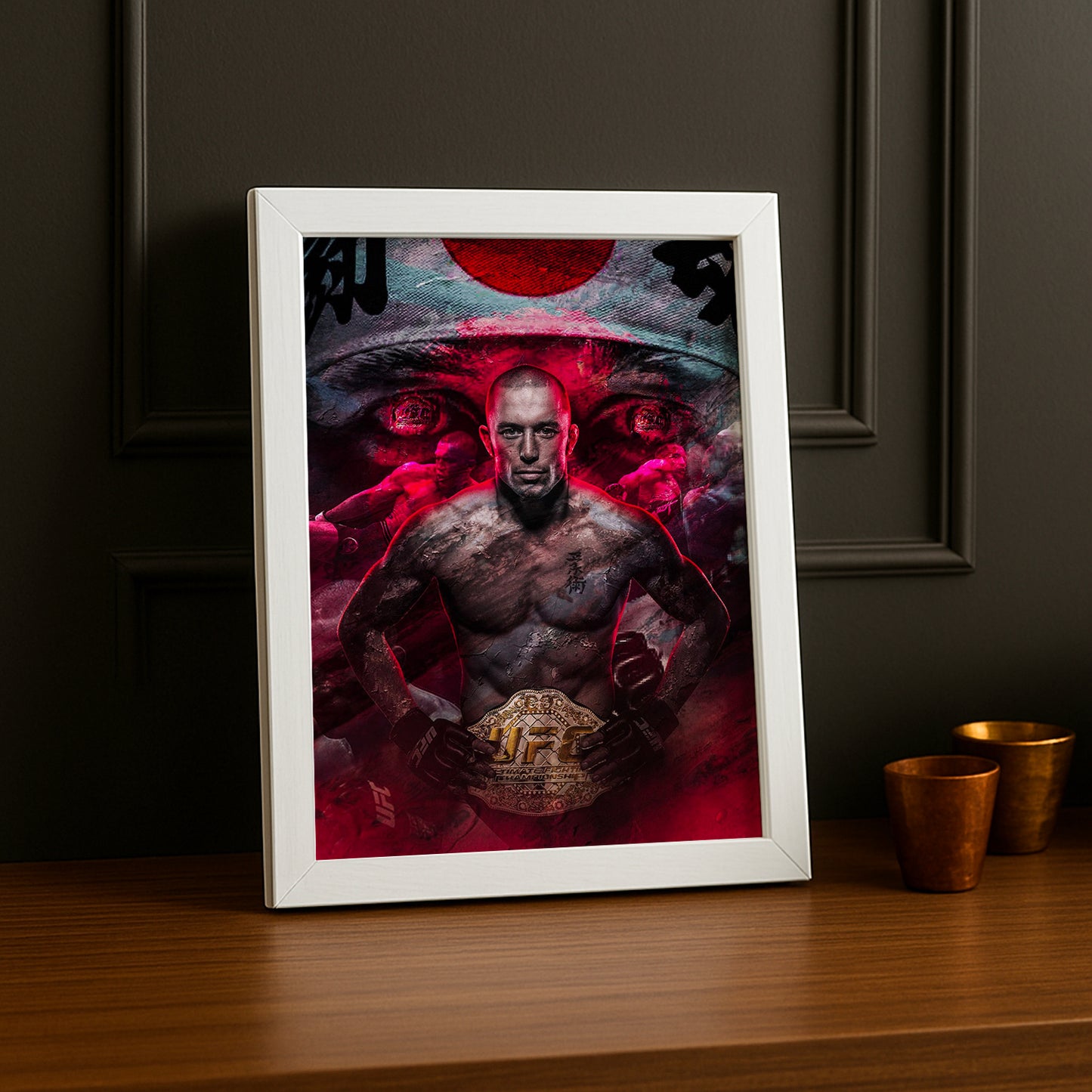 Cadre photo UFC - Georges Saint Pierre