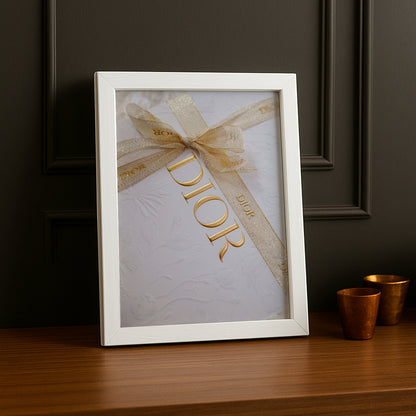 Cadre photo Dior - Ruban dorée