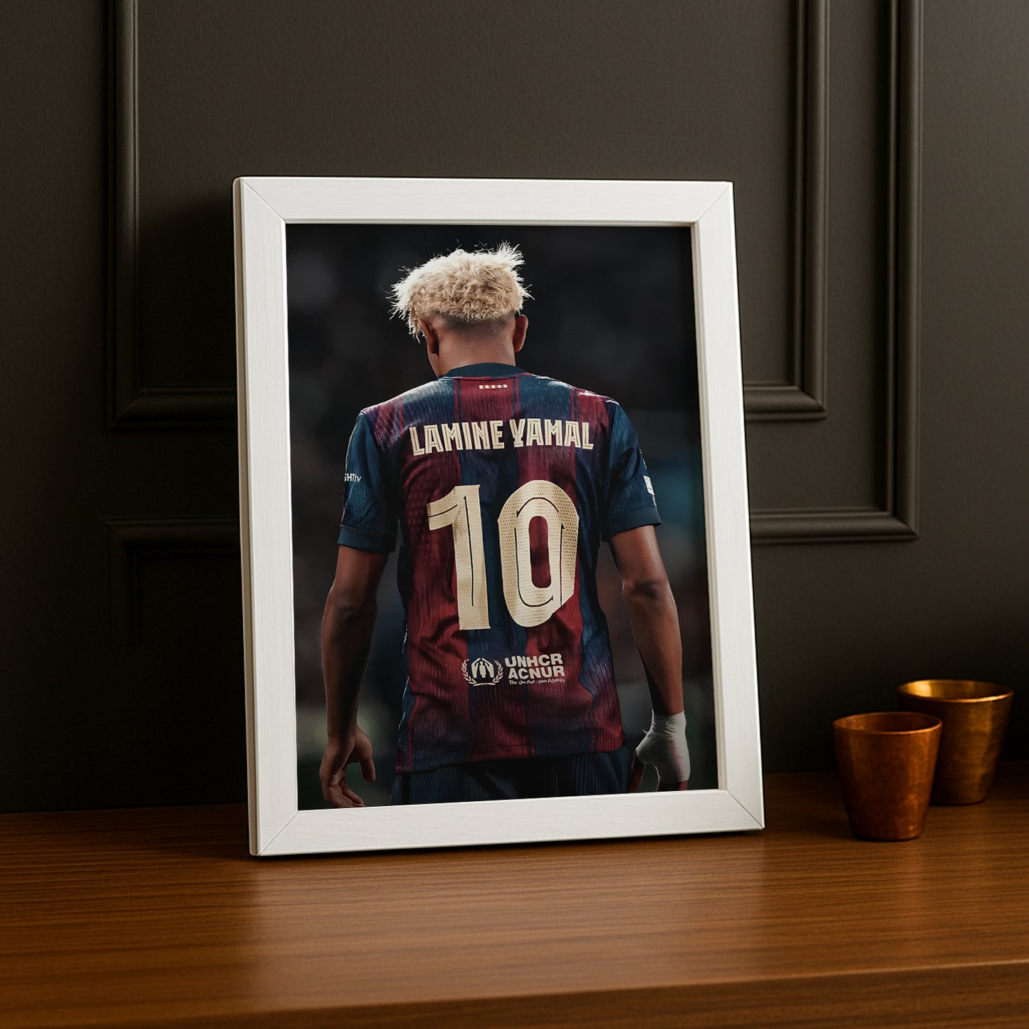 Poster encadrée FC Barcelone - Lamine Yamal