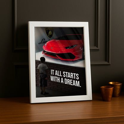 Cadre Photo Motivation - Lamborghini