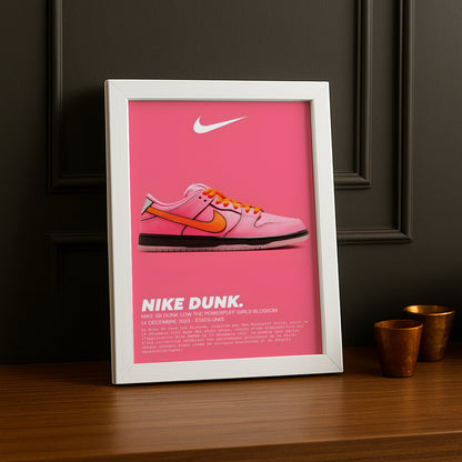 Cadre photo Nike SB Dunk Low The Powerpuff Girls Blossom
