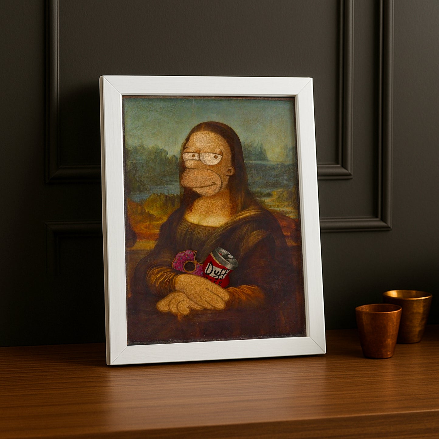 Cadre Photo Mona Lisa - Homer Simpson