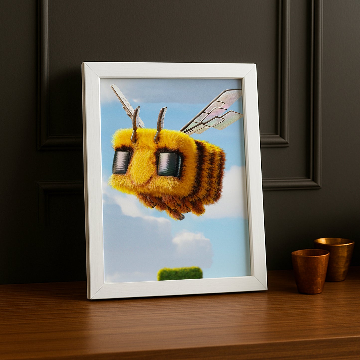 Cadre photo Minecraft - Abeille