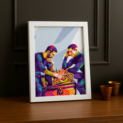 Cadre photo Louis Vuitton - Cristiano Ronaldo x Messi