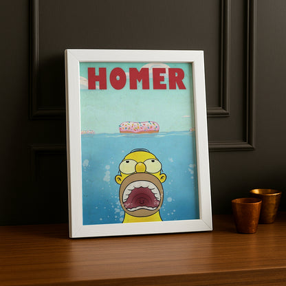 Cadre Photo Les Simpsons - Jaws
