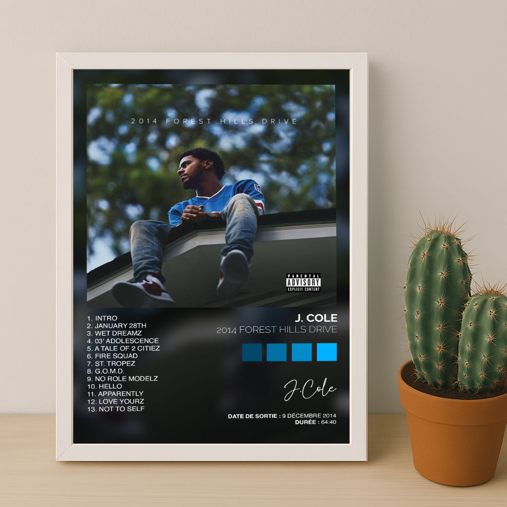 Poster J.Cole - Album 2014 Forest Hills Drive