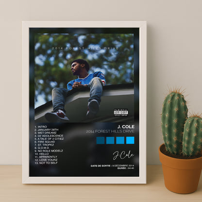 Poster J.Cole - Album 2014 Forest Hills Drive