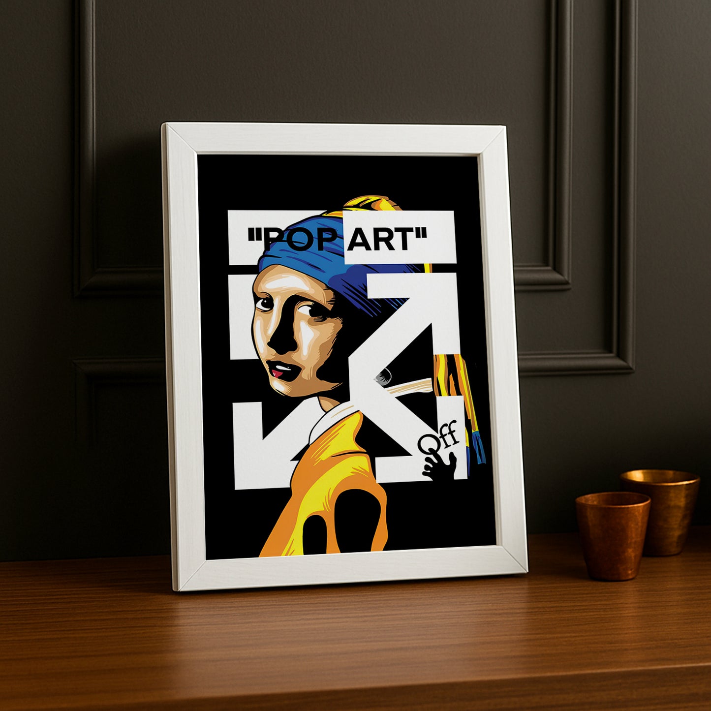 Cadre photo Off-White "Pop-Art"