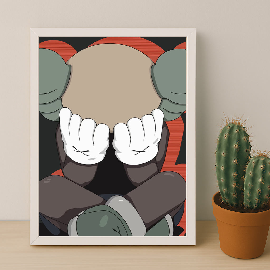 Cadre photo Kaws - Facepalm