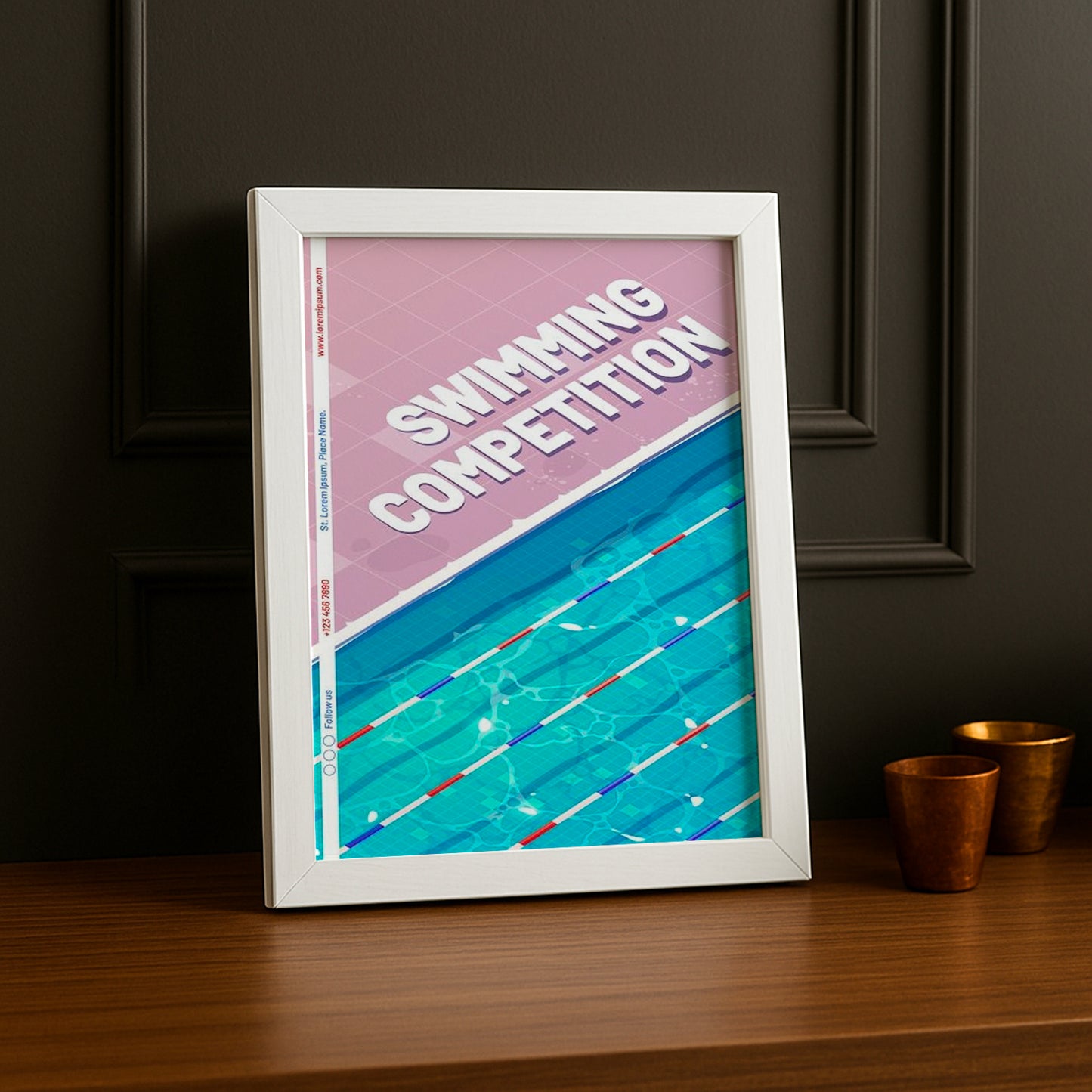 Cadre Photo Natation - Swimming Competition