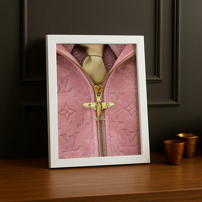 Cadre photo Louis Vuitton rose