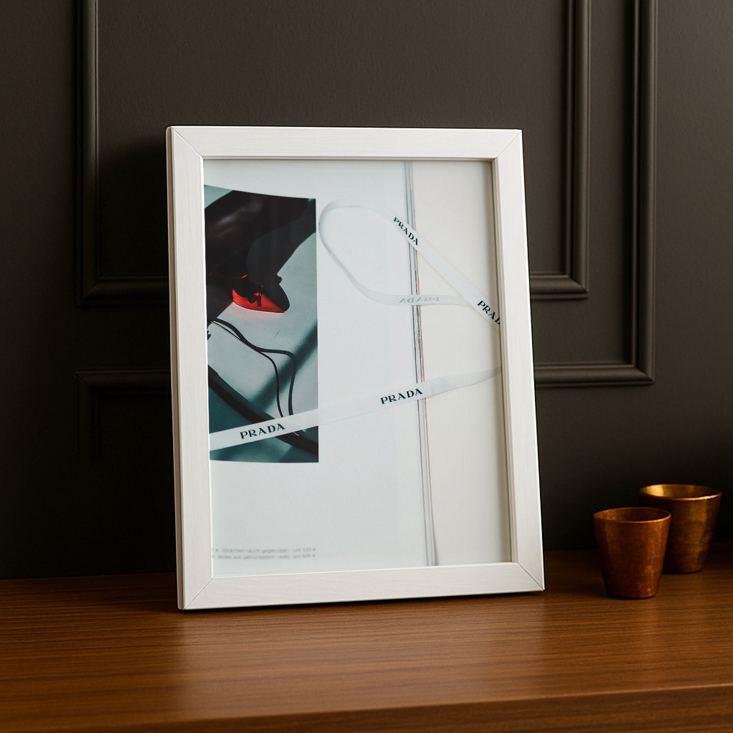 Cadre Photo Prada - Ruban Blanc