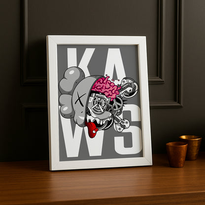 Poster Kaws Cerveau