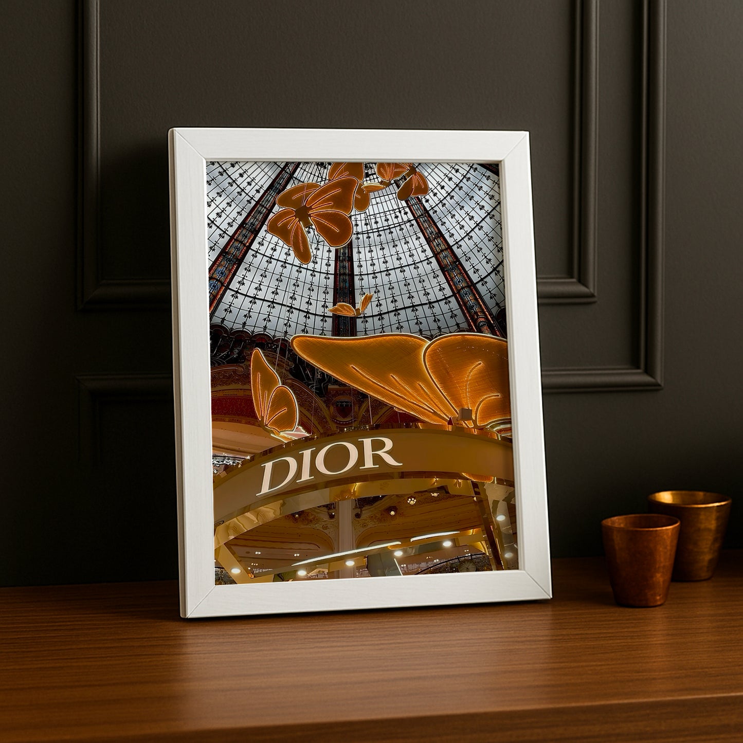 Cadre photo Christian Dior - Devanture Gold