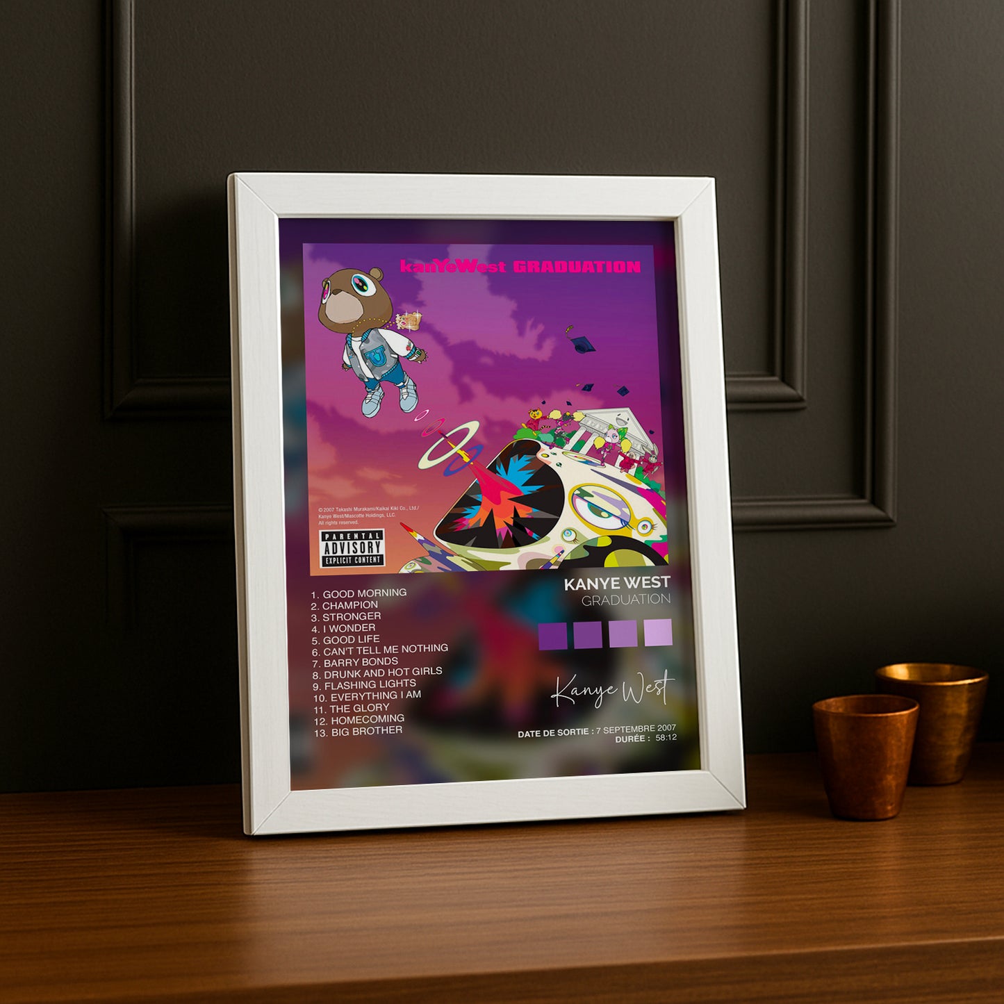 Cadre photo Graduation Kanye West