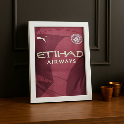 Cadre photo Maillot de Manchester City Third