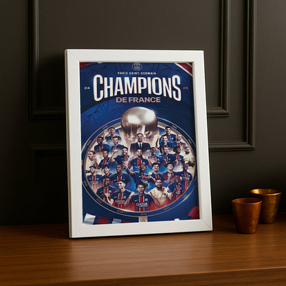 Cadre photo Paris Saint-Germain Champions de France