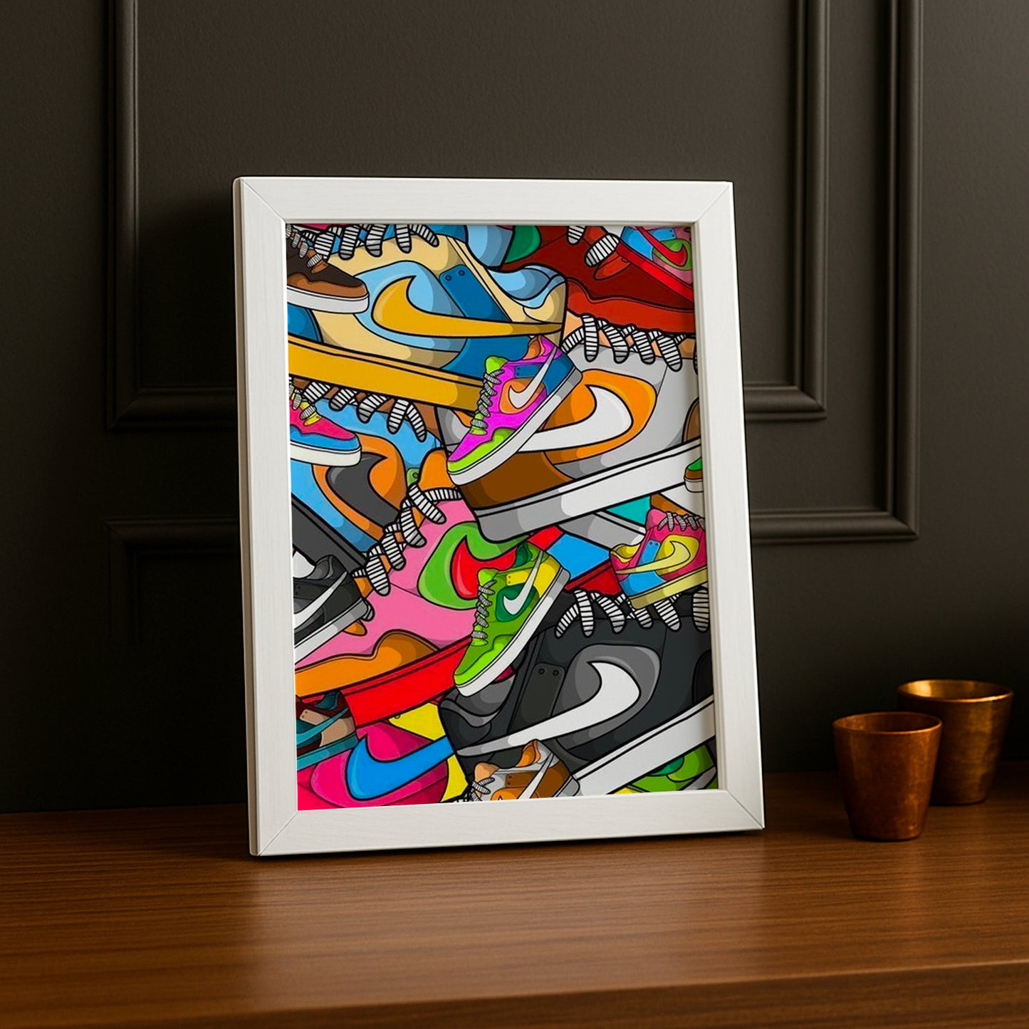 Cadre photo Nike Dunks Illustration