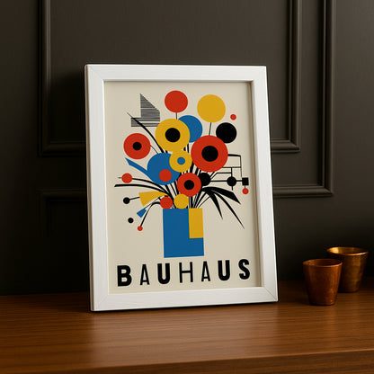 Cadre photo Bauhaus bouquet de fleurs