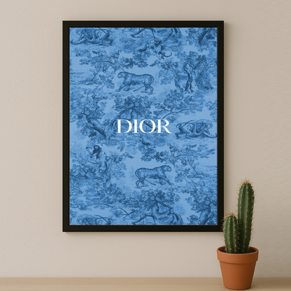 Cadre photo Dior Bleu Dessin