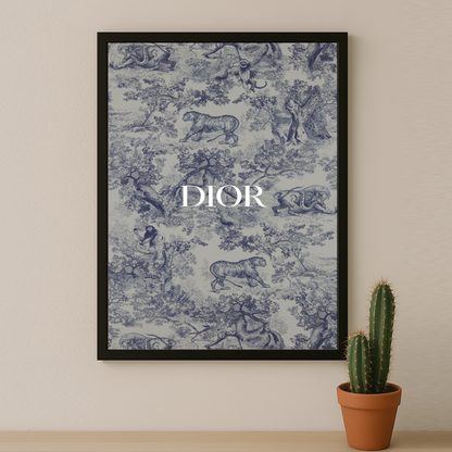 Cadre photo Dior Gris Dessin