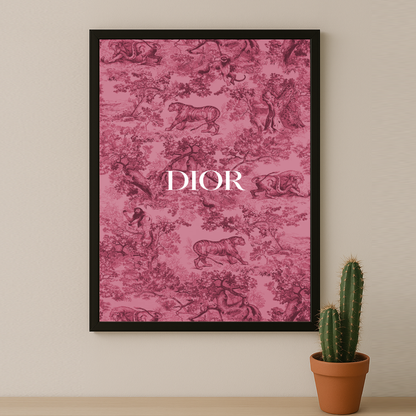 Cadre photo Dior Rose Dessin