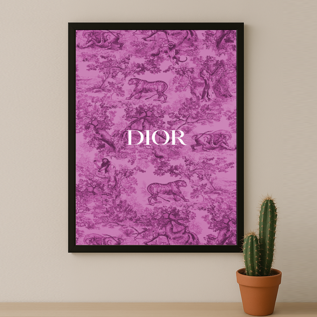 Cadre photo Dior Pink Dessin