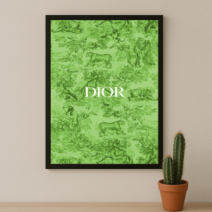 Cadre photo Dior Green Dessin