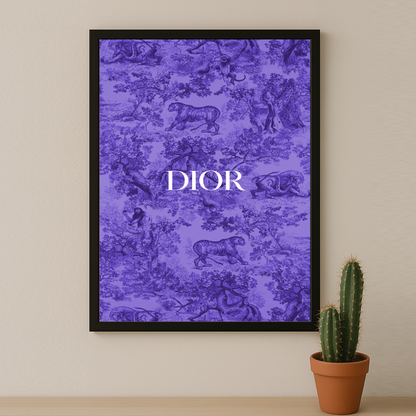 Cadre photo Dior Violet Dessin