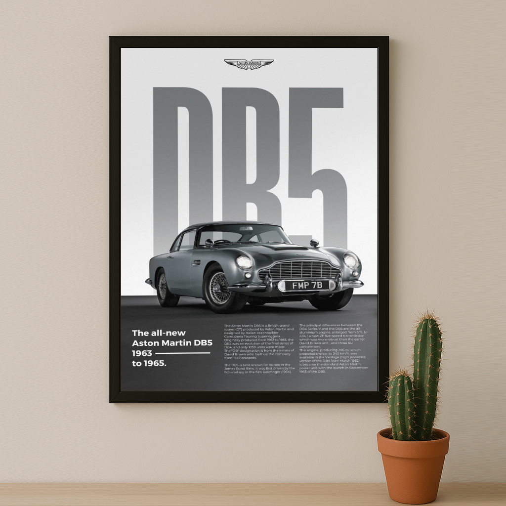 Poster Voitures - Aston Martin DB5 1963