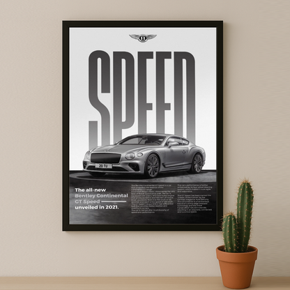 Poster Voitures - Bentley Continental GT Speed