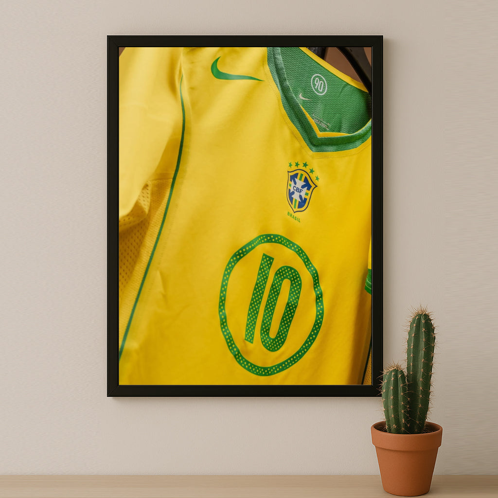 Poster Maillot Football - Brazil Retro