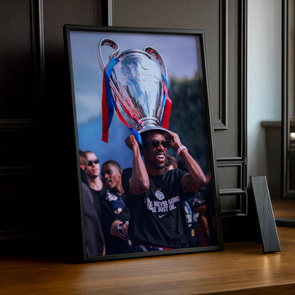 Cadre Photo Dembélé – "It Was Never Going To Be Just One" Parade PSG 2026 TonCadre