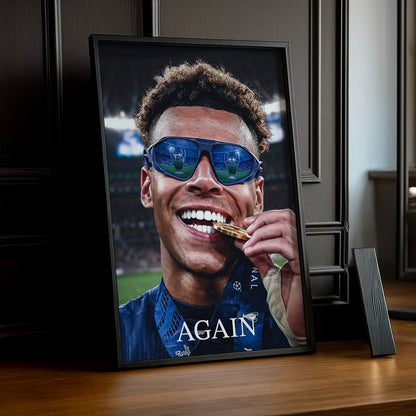 Cadre Photo Désiré Doué – "Again" Médaille Champions League 2026 | PSG TonCadre