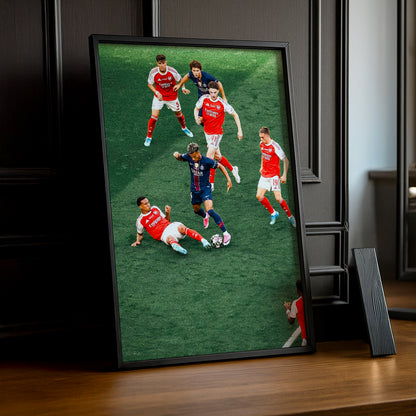 Cadre Photo Désiré Doué – Seul contre Tous Finale PSG vs Arsenal 2026 TonCadre