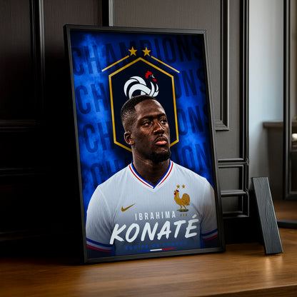 Cadre Photo Ibrahima Konaté – Équipe de France TonCadre