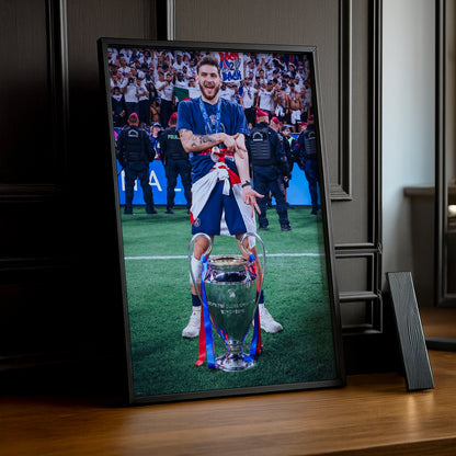 Cadre Photo Kvaratskhelia – Trophée Champions League 2026 | PSG TonCadre