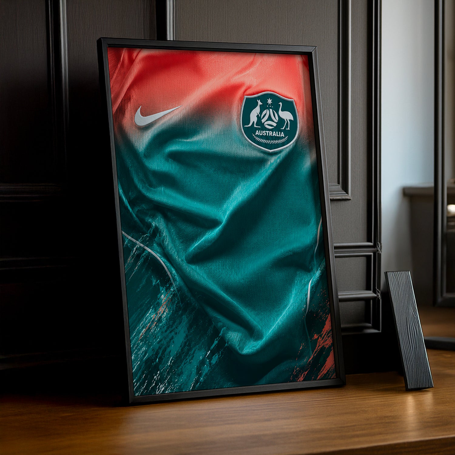Cadre Photo Maillot Australie – Extérieur Coupe du Monde 2026 TonCadre