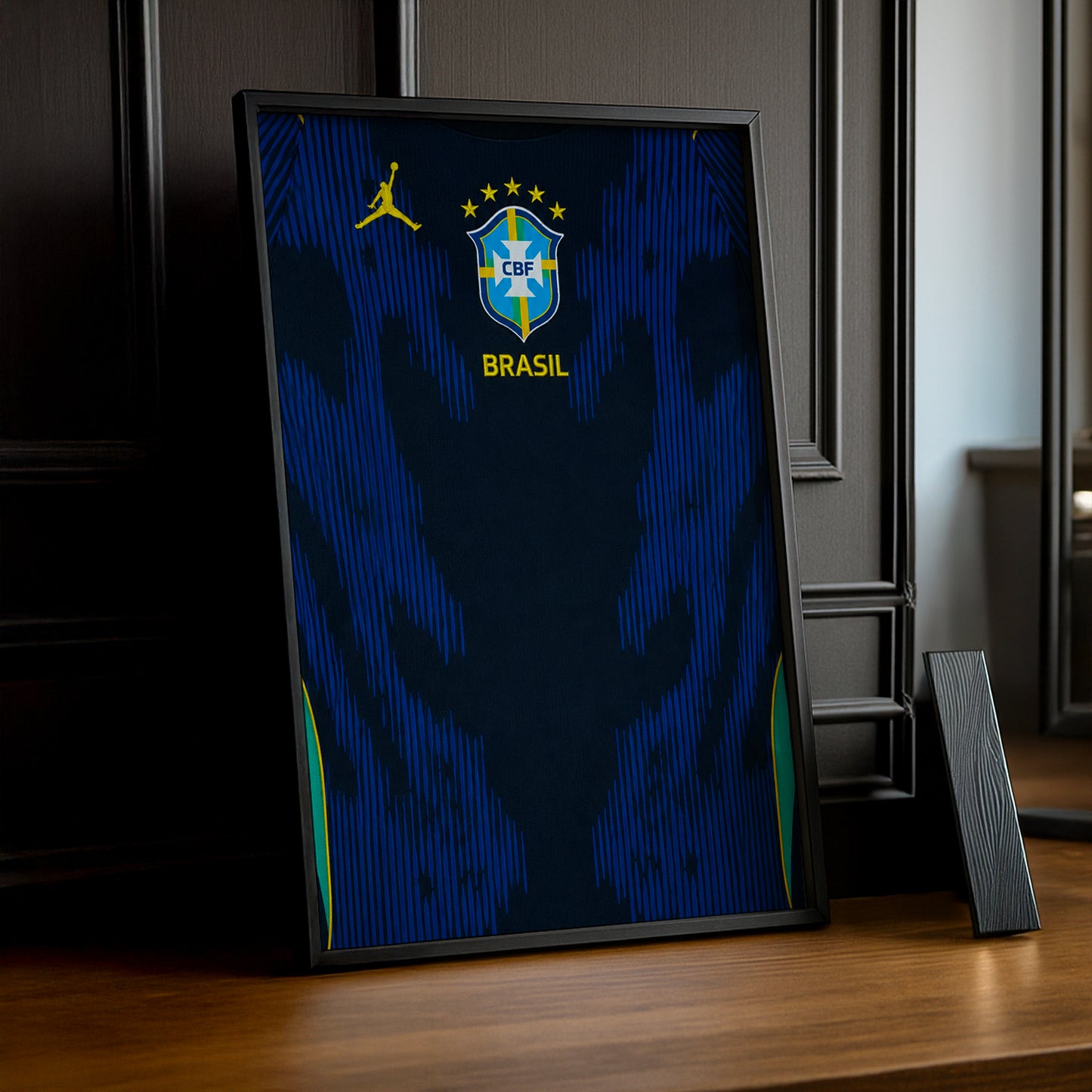 Cadre Photo Maillot Brésil – Extérieur Coupe du Monde 2026 TonCadre