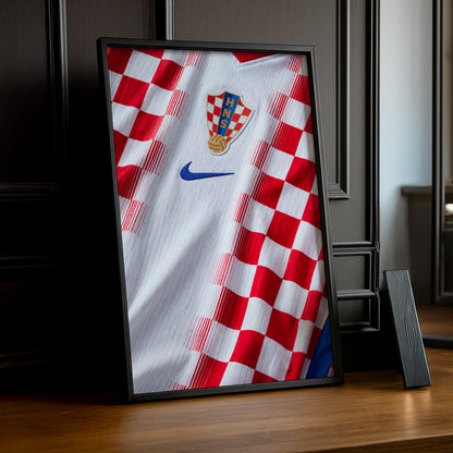 Cadre Photo Maillot Croatie – Domicile Coupe du Monde 2026 TonCadre