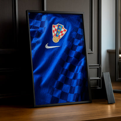 Cadre Photo Maillot Croatie – Extérieur Coupe du Monde 2026 TonCadre