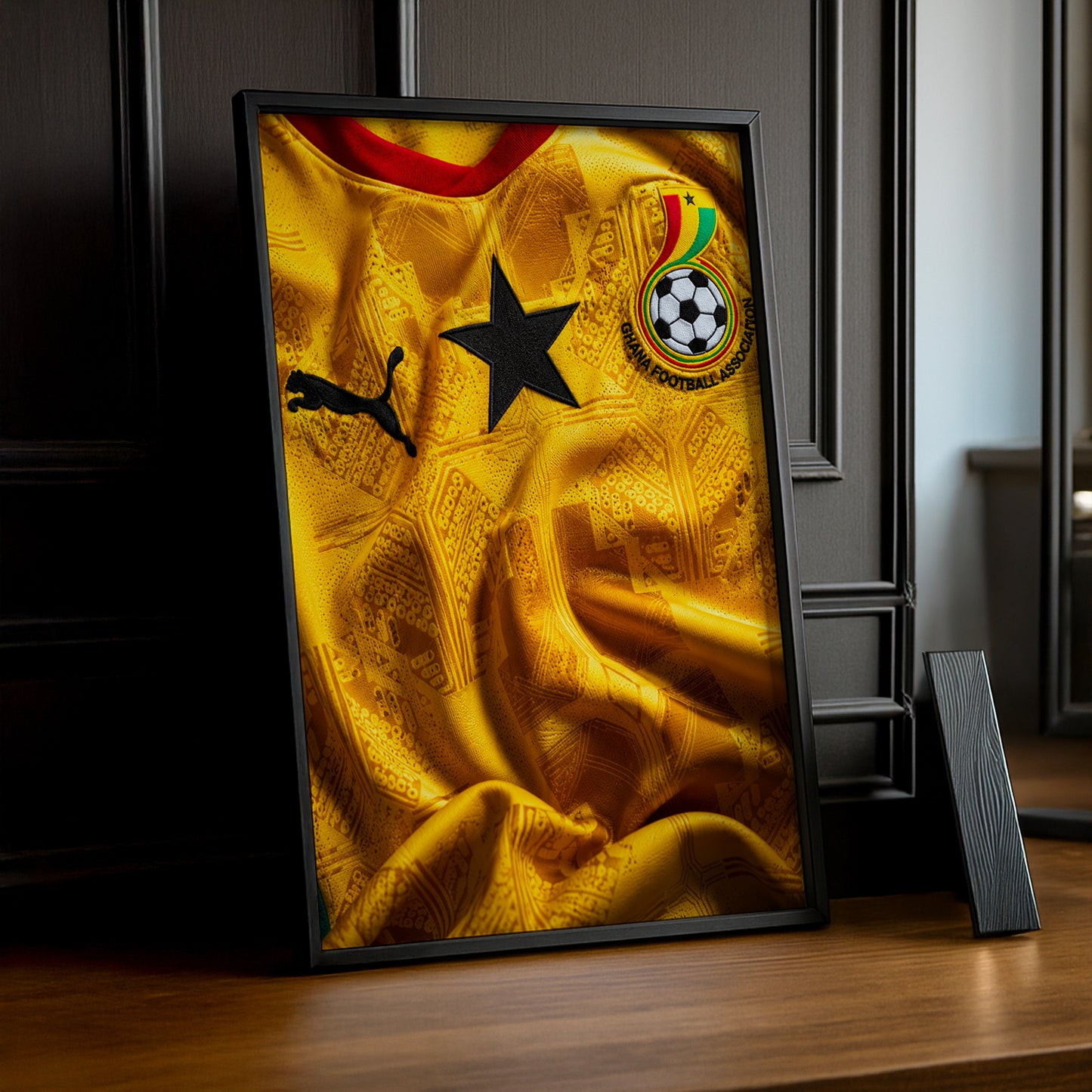 Cadre Photo Maillot Ghana – Extérieur Coupe du Monde 2026 TonCadre