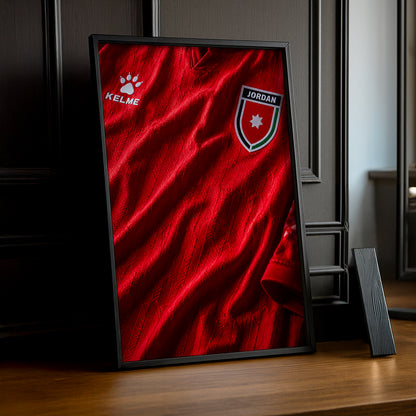 Cadre Photo Maillot Jordanie – Domicile Coupe du Monde 2026 TonCadre