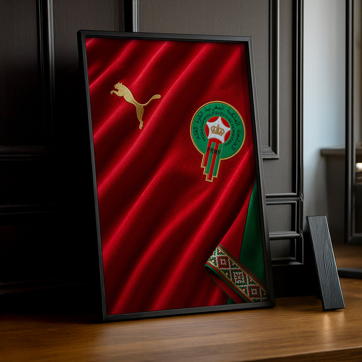 Cadre Photo Maillot Maroc – Domicile Coupe du Monde 2026 TonCadre