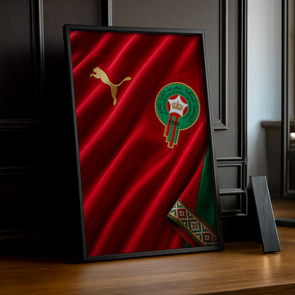 Cadre Photo Maillot Maroc – Domicile Coupe du Monde 2026 TonCadre