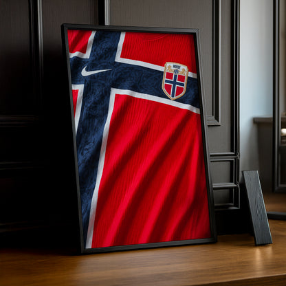 Cadre Photo Maillot Norvège – Domicile Coupe du Monde 2026 TonCadre