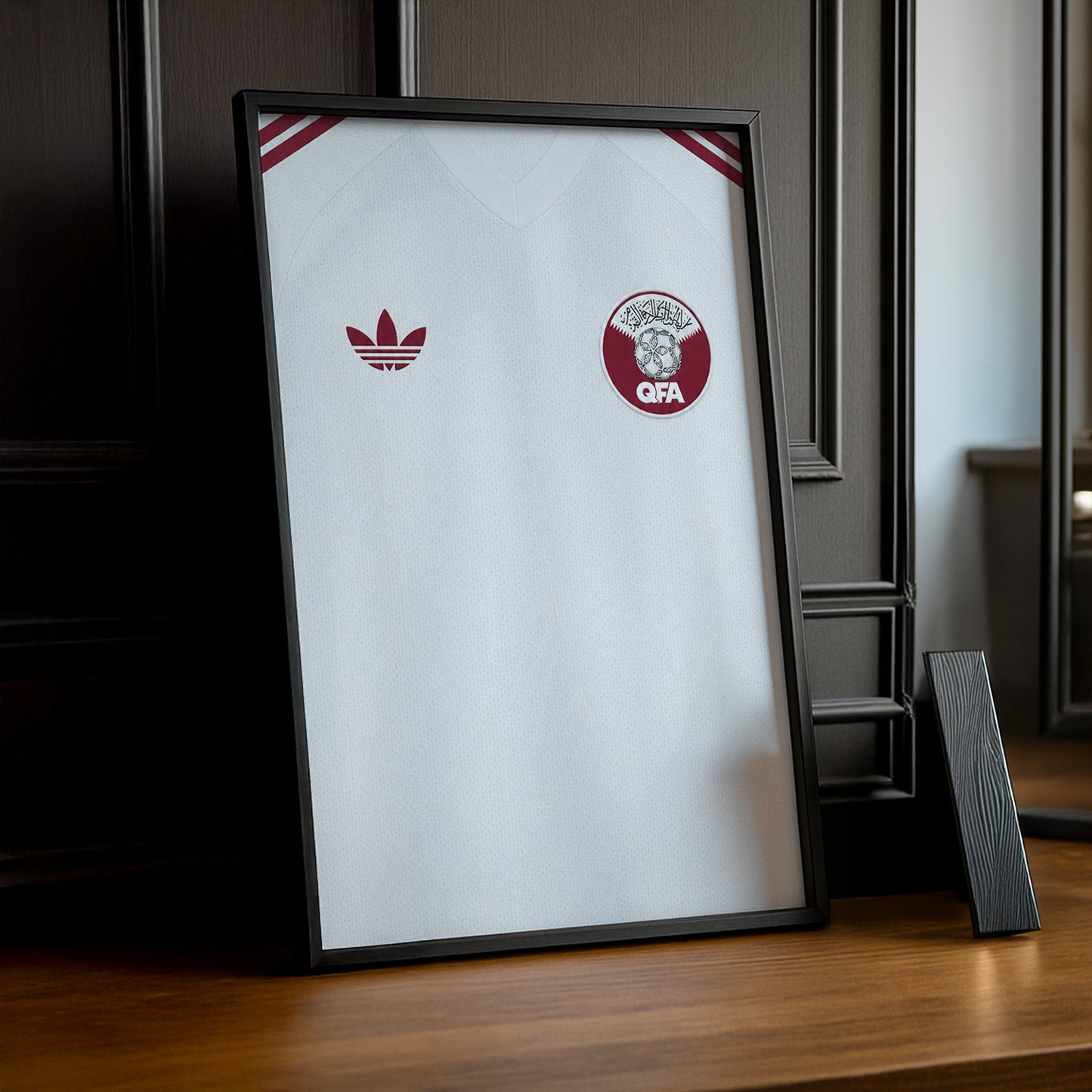 Cadre Photo Maillot Qatar – Extérieur Coupe du Monde 2026 TonCadre