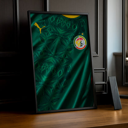 Cadre Photo Maillot Sénégal – Extérieur Coupe du Monde 2026 TonCadre