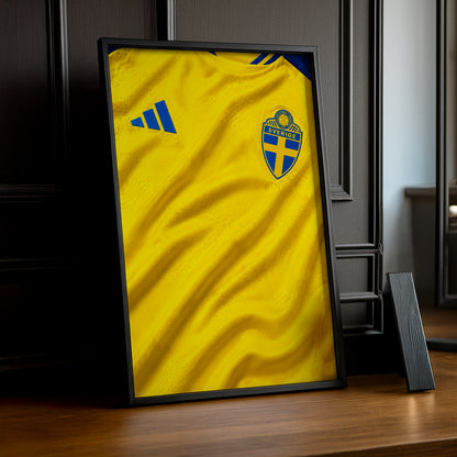 Cadre Photo Maillot Suède – Domicile Coupe du Monde 2026 TonCadre